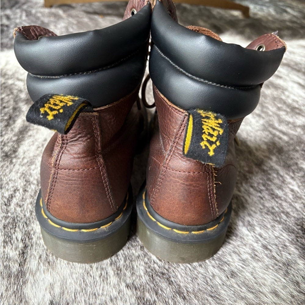 Dr Martens Santo Padded Collar Brown Leather Boot - Picture 4 of 9